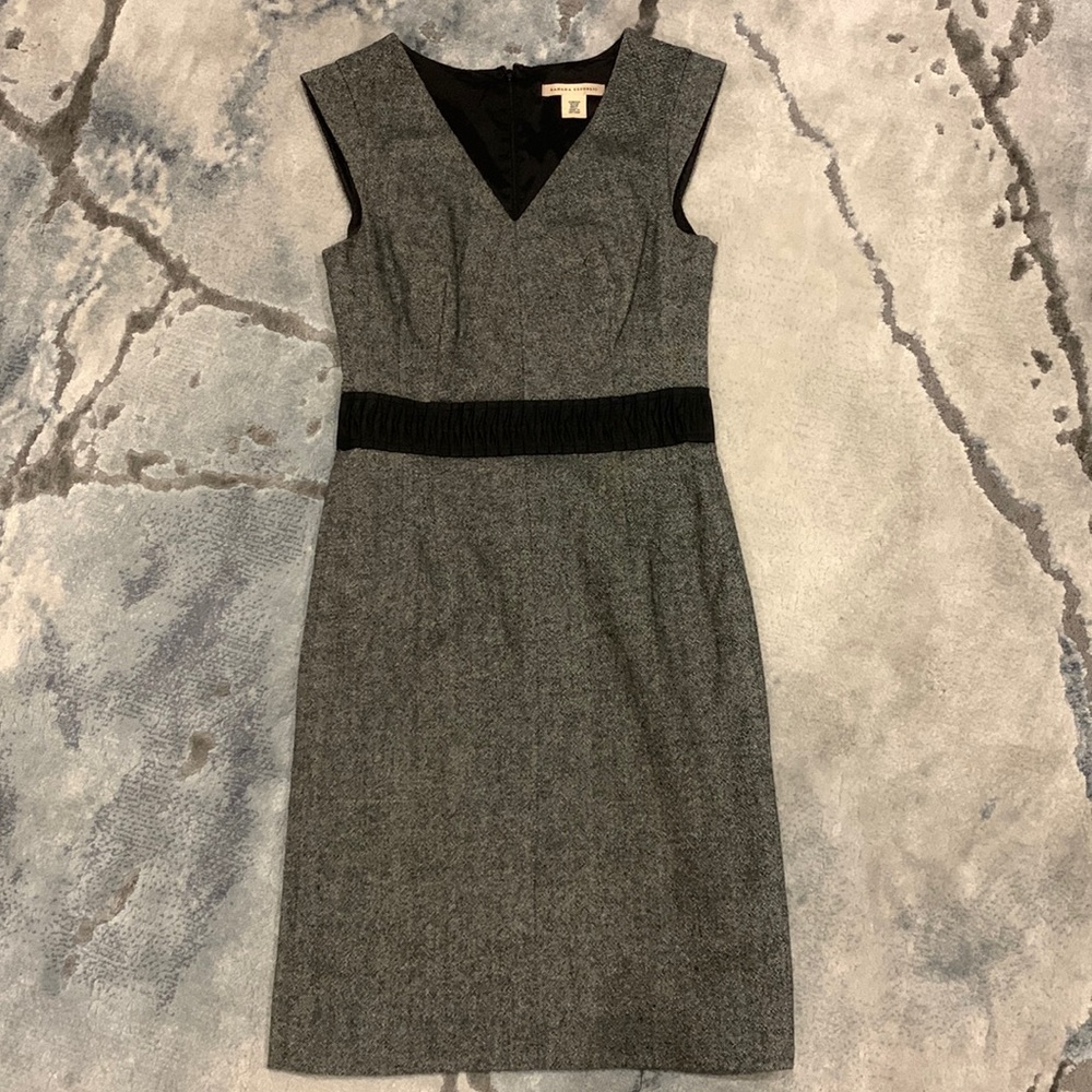 Banana Republic Gray Tweed Sleeveless Dress Sz 00P